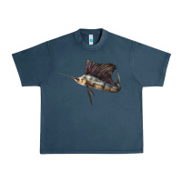 Midnight Navy Atlantic Sailfish Illustrations Urban Heavy Tee - LillyAllenDesigns