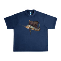 Navy Atlantic Sailfish Illustrations Urban Heavy Tee - LillyAllenDesigns
