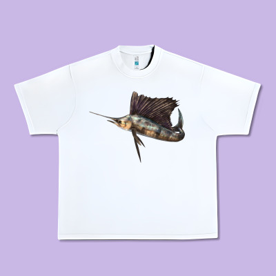 Atlantic Sailfish Illustrations Urban Heavy Tee Designed By Lillyallendesigns