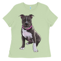 Matcha pitbull Ladies Tee - RanaPortraitStore