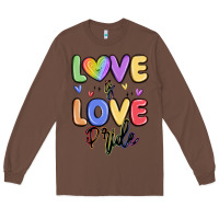 Chestnut love is love pride Long Sleeve Tee - MaliasSmallBusiness