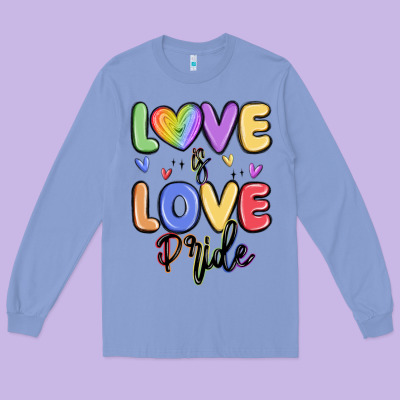Love Is Love Pride Long Sleeve Tee Designed By Maliassmallbusiness