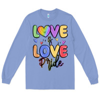 Colony Blue love is love pride Long Sleeve Tee - MaliasSmallBusiness