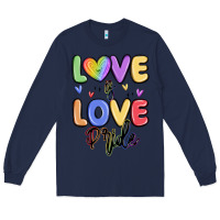 Navy love is love pride Long Sleeve Tee - MaliasSmallBusiness
