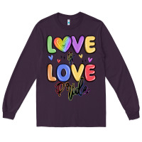 Plum love is love pride Long Sleeve Tee - MaliasSmallBusiness