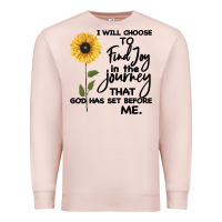 Pale Pink I Will Choose To Find Joy In The Journey That God Premium Sweatshirt - Bettercallsaul