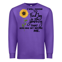 Purple I Will Choose To Find Joy In The Journey That God Premium Sweatshirt - Bettercallsaul