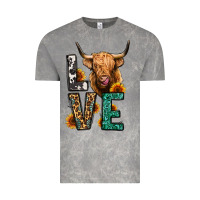 Cloud Rock love long haired cow Vintage Tee - Jasminsmagicworld