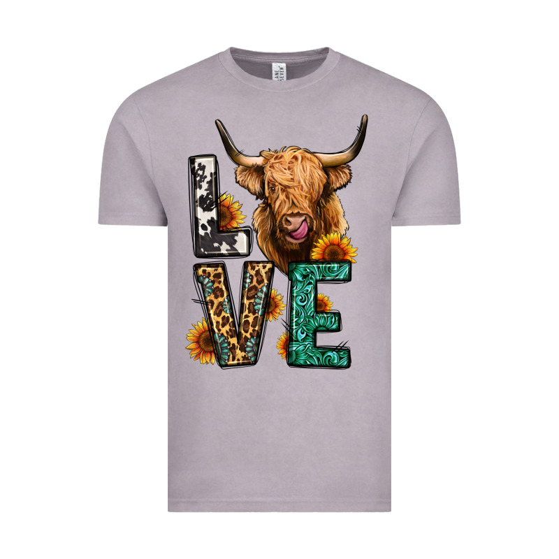 Love Long Haired Cow Vintage Tee by Jasminsmagicworld | Teevron