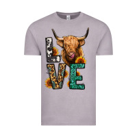 Vintage Zinc love long haired cow Vintage Tee - Jasminsmagicworld