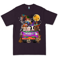 Plum Hallloween Farm animals Truck Premium Tee - CowhideDigitalArt