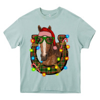 Arona christmas horseshoe with horse Heavy Core Tee - RanaPortraitStore