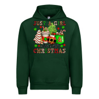 Forest Green just a girl who loves christmas Urban Hoodie - OliviaCreatesArt