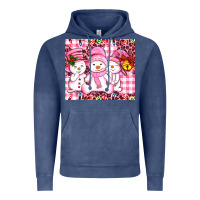 Pink Snowgirls Vintage Hoodie | Teevron