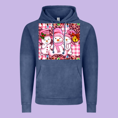 Pink Snowgirls Vintage Hoodie Designed By Adodesignshop