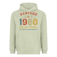 Matcha Vintage 1980 Clothes 40 Years Old Retro 40th Birthday Heavyweight Hoodie - Bettercallsaul