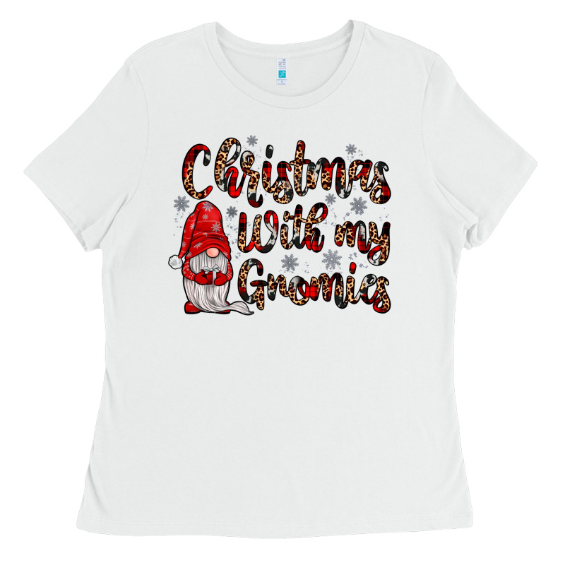 Christmas With My Gnomies Ladies Tee by JahusDesignShop | Teevron