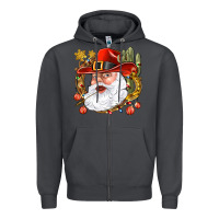 Smoke Cowboy Santa Zipper Hoodie - BundleAndBundleShop