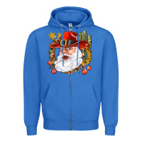 True Royal Cowboy Santa Zipper Hoodie - BundleAndBundleShop