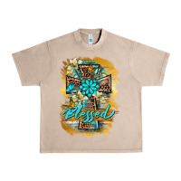 Western Cross Blessed Lily Butterfly Urban Heavy Tee | Teevron