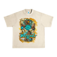 Sandshell western cross blessed lily butterfly Urban Heavy Tee - BarkalooDesign