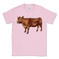 Bubblegum Pink red angus cow Classic Tee - LillyAllenDesigns