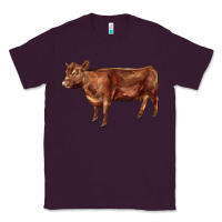 Plum red angus cow Classic Tee - LillyAllenDesigns