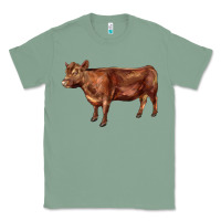 Sage red angus cow Classic Tee - LillyAllenDesigns