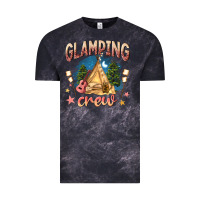 Cloud Black glamping crew Vintage Tee - NancyCooperArtShop