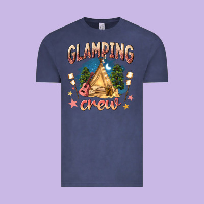 Glamping Crew Vintage Tee Designed By Nancycooperartshop