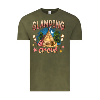 Vintage Olive glamping crew Vintage Tee - NancyCooperArtShop