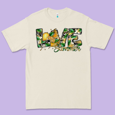 Love Summer Lemon Premium Tee Designed By Sublimationcraftshop