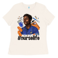 Bone afro man nurse life Ladies Tee - texasbilliewilder