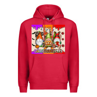 Cardinal Happy Hallothanksmas gnomes Premium Hoodie - texasbilliewilder