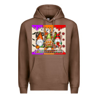 Chestnut Happy Hallothanksmas gnomes Premium Hoodie - texasbilliewilder