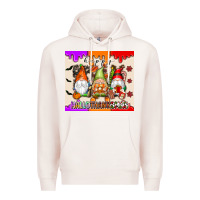 Pale Pink Happy Hallothanksmas gnomes Premium Hoodie - texasbilliewilder