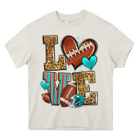 Cream love american football Heavy Core Tee - Zillion Design Studio