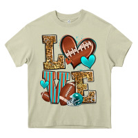 Mossy love american football Heavy Core Tee - Zillion Design Studio