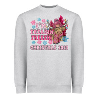 Heather Grey i'm freakin freezin christmas 2023 Heavyweight Sweatshirt - NancyCooperArtShop