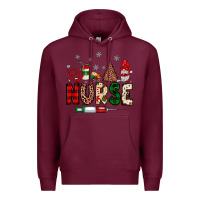 Burgundy nurse Christmas Premium Hoodie - JahusDesignShop
