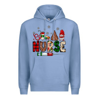 Colony Blue nurse Christmas Premium Hoodie - JahusDesignShop