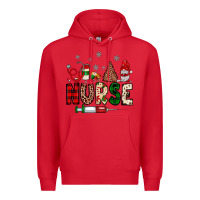 Red nurse Christmas Premium Hoodie - JahusDesignShop