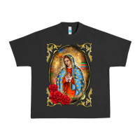 Pigment Black our lady of guadalupe frame Urban Heavy Tee - BarkalooDesign