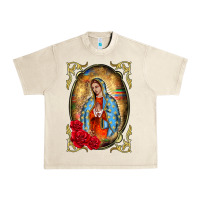 Sandshell our lady of guadalupe frame Urban Heavy Tee - BarkalooDesign
