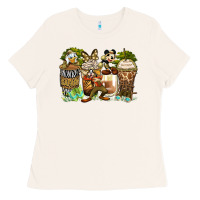Bone safari cartoon characters coffee cups Ladies Tee - Zillion Design Studio