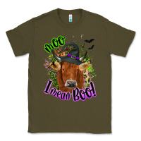 Army Green Moo i mean boo Cow Classic Tee - NancyCooperArtShop
