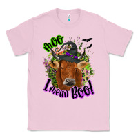 Bubblegum Pink Moo i mean boo Cow Classic Tee - NancyCooperArtShop