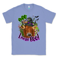 Colony Blue Moo i mean boo Cow Classic Tee - NancyCooperArtShop