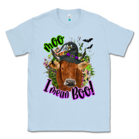 Dusty Blue Moo i mean boo Cow Classic Tee - NancyCooperArtShop