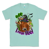 Seafoam Moo i mean boo Cow Classic Tee - NancyCooperArtShop